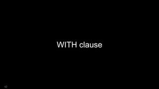 WITH clause
62
 