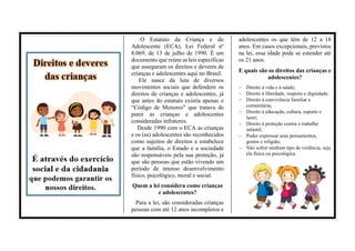 ECA protege direitos de crianças e adolescentes | PPT