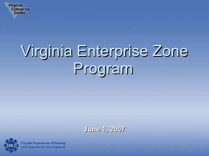 Virginia Enterprise Zone Program