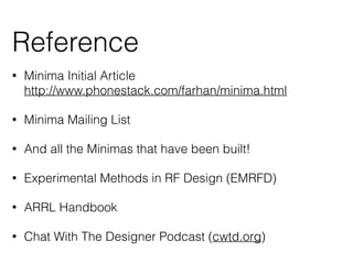 Building the Minima - Pacificon 2014 | PDF