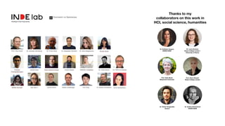 Prof. Elena Simperl
King’s College London
Dr. Laura Koesten
King’s College London /
University of Vienna
Dr. Kathleen Gregory
KNAW DANS
Prof. Sally Wyatt
Maastricht University
Dr. Andrea Scharnhorst
KNAW DANS
Dr. Pavlos Vougiouklis
Huawei
Thanks to my
collaborators on this work in
HCI, social science, humanities
 