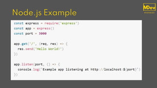 Node.js Example
 