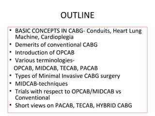 Vector Cabg Minimal invasive cabg | PPT