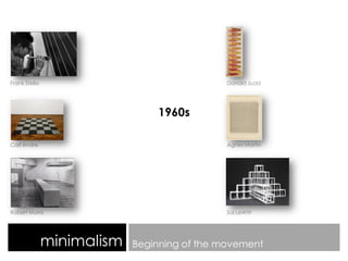 Minimalism- study of an art movement