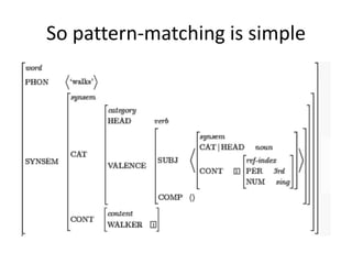 So pattern-matching is simple
 