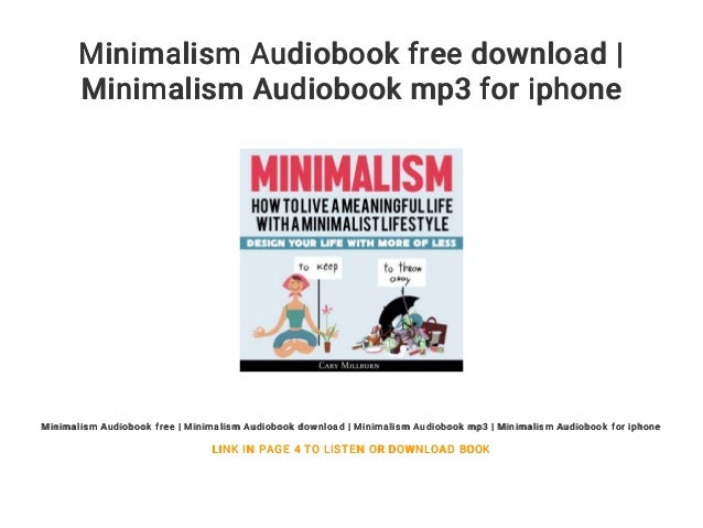 Minimalism Audiobook free download | Minimalism Audiobook mp3 for iph…