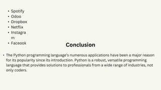 Python Language for Beginners: Comprehensive Guide | PPT