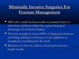 Minimally Invasive Surgery in Orthopaedics. | PPT