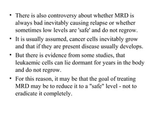 Minimal residual disease | PPT