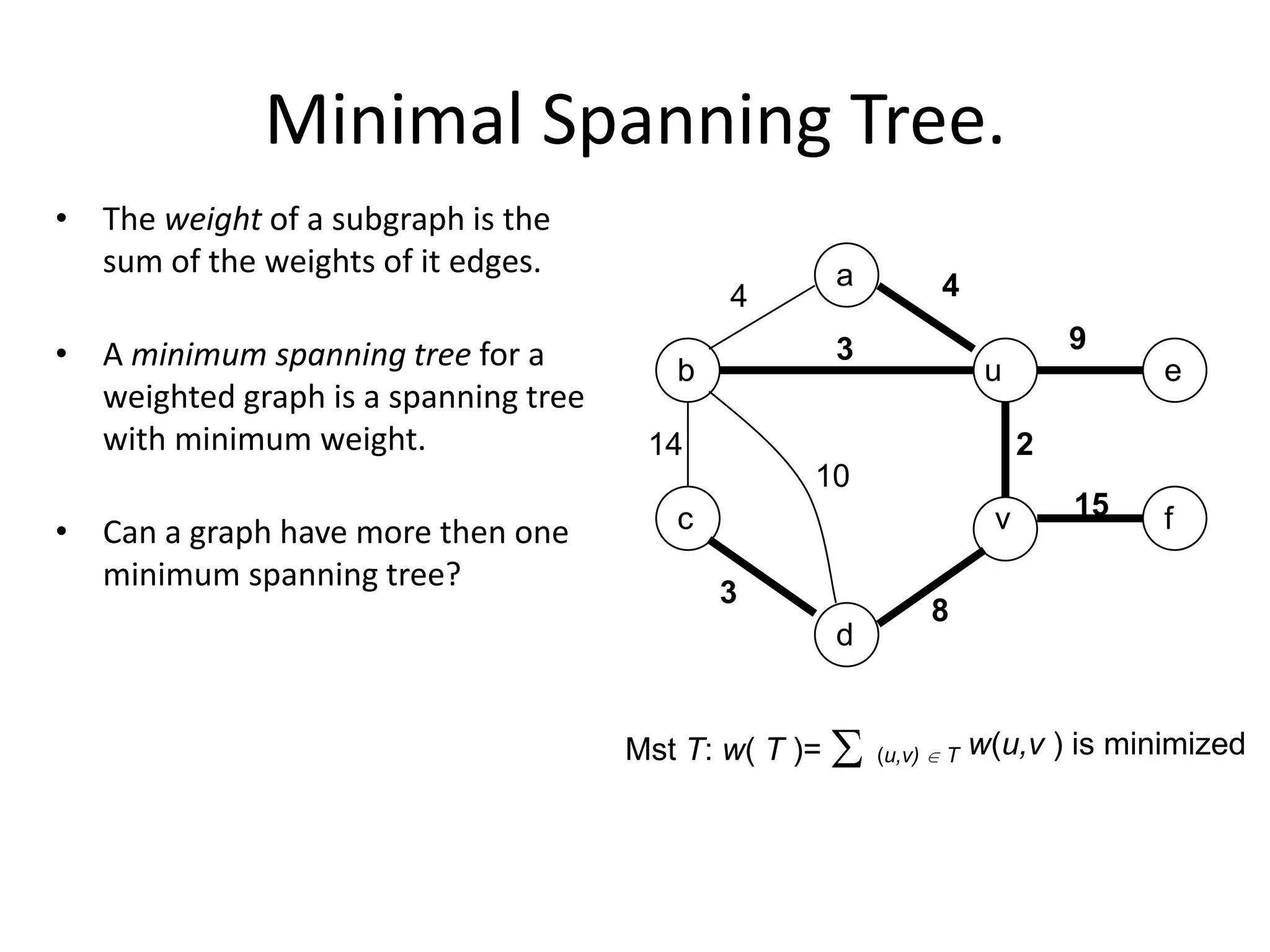 Minimal spanning tree class 15 | PPTX
