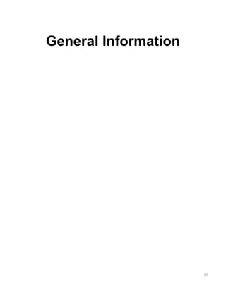 General Information
10
 