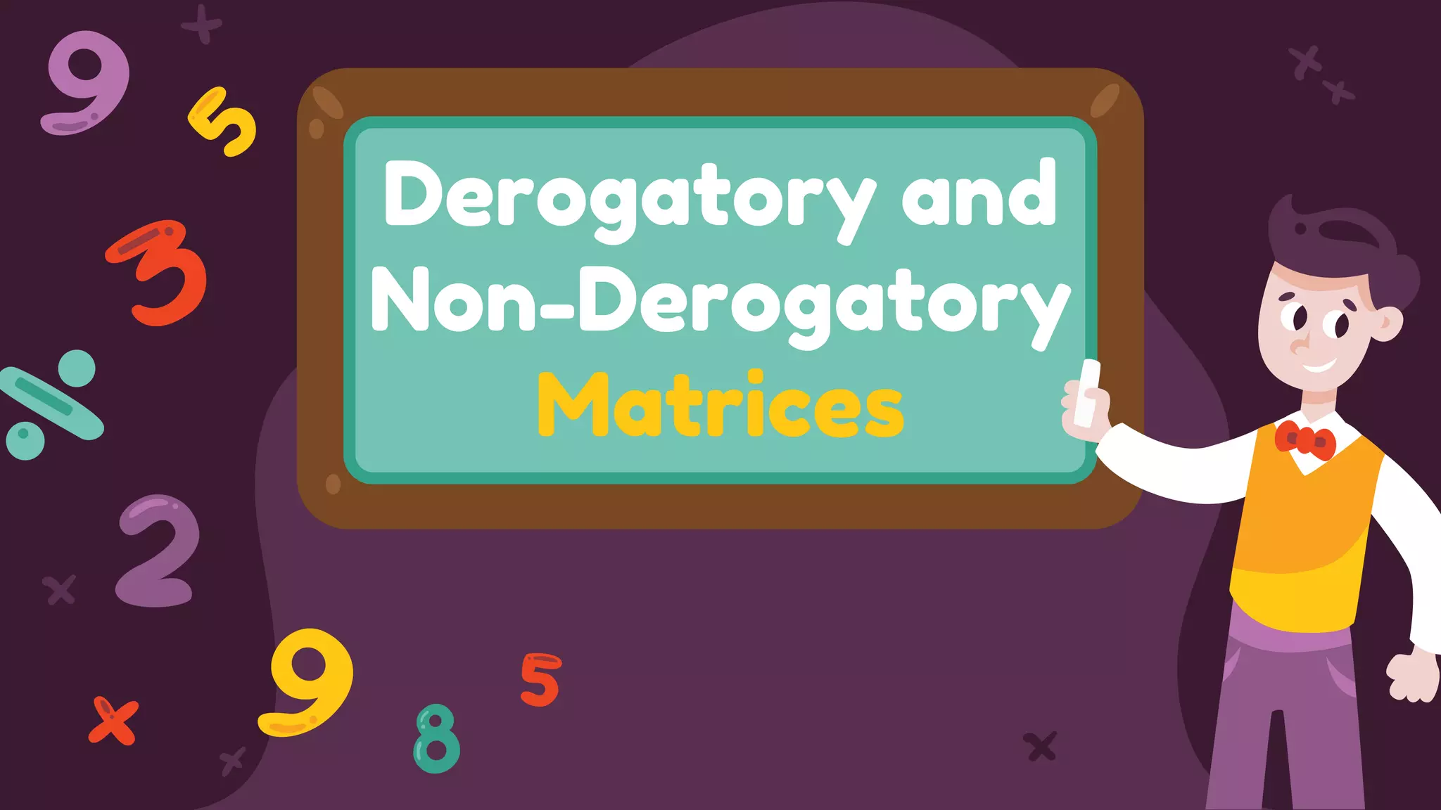 derogatory and non derogatory matrices PPT