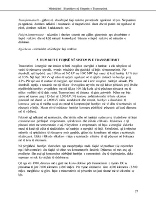 Minimizimi i humbjeve ne sistemin e transmetimit | DOCX