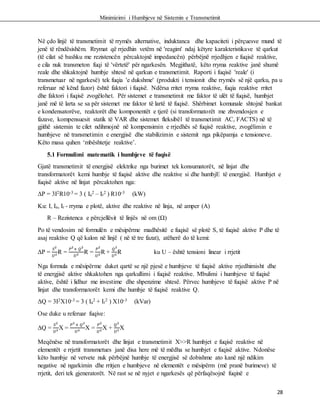 Minimizimi i humbjeve ne sistemin e transmetimit | DOCX
