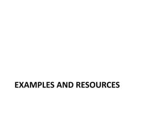 examples and resources