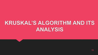 Minimum spanning tree | PPTX