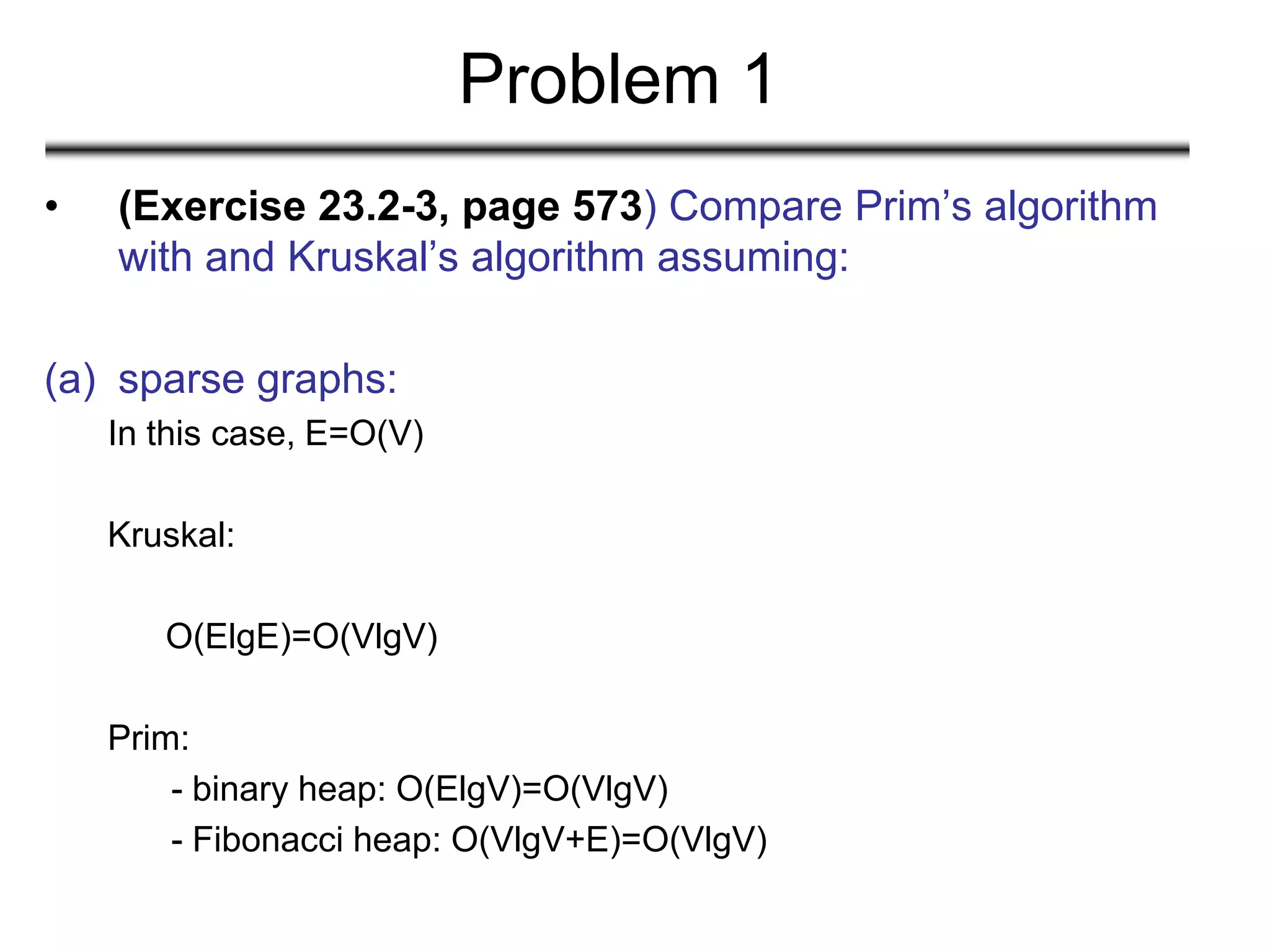 Minimum spanning tree | PDF | Computing | Technology & Computing