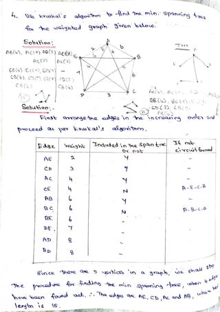 Spanning tree - Minimum spanning tree | PDF
