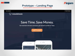 Prototype – Landing Page
 