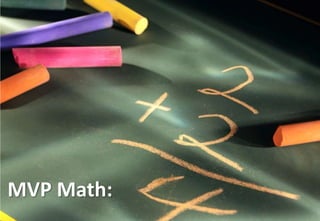 MVP Math:
 