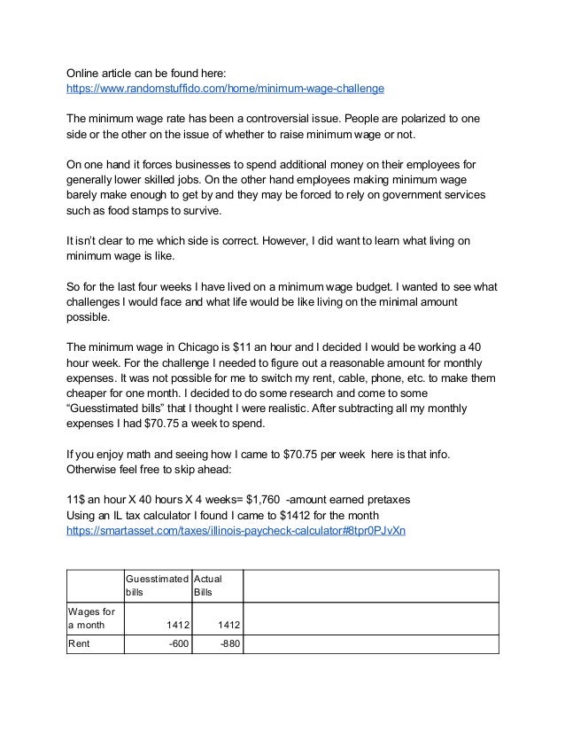 minimum wage challenge illinois paycheck calculator