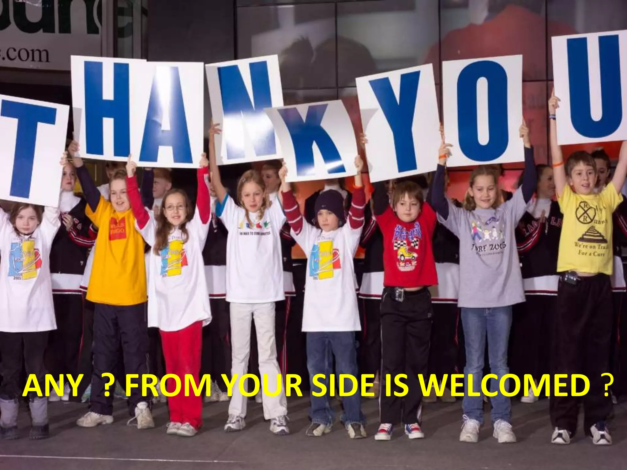 •

• ANY ? FROM YOUR SIDE IS WELCOMED ?

•

 