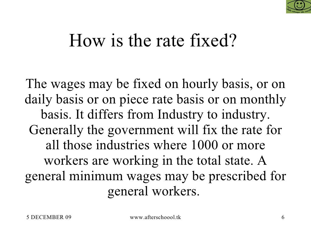 Minimum Wages Act 1948