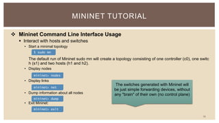 Mininet demo | PPTX