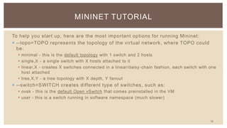 Mininet demo | PPTX