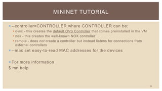 Mininet demo | PPTX