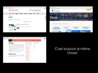 C’est toujours la même
chose!
 