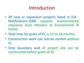Environment Clearance Procedure-India | PPT