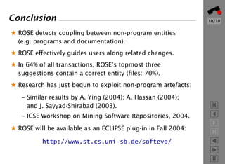 Mining Version Histories to Guide Software Changes