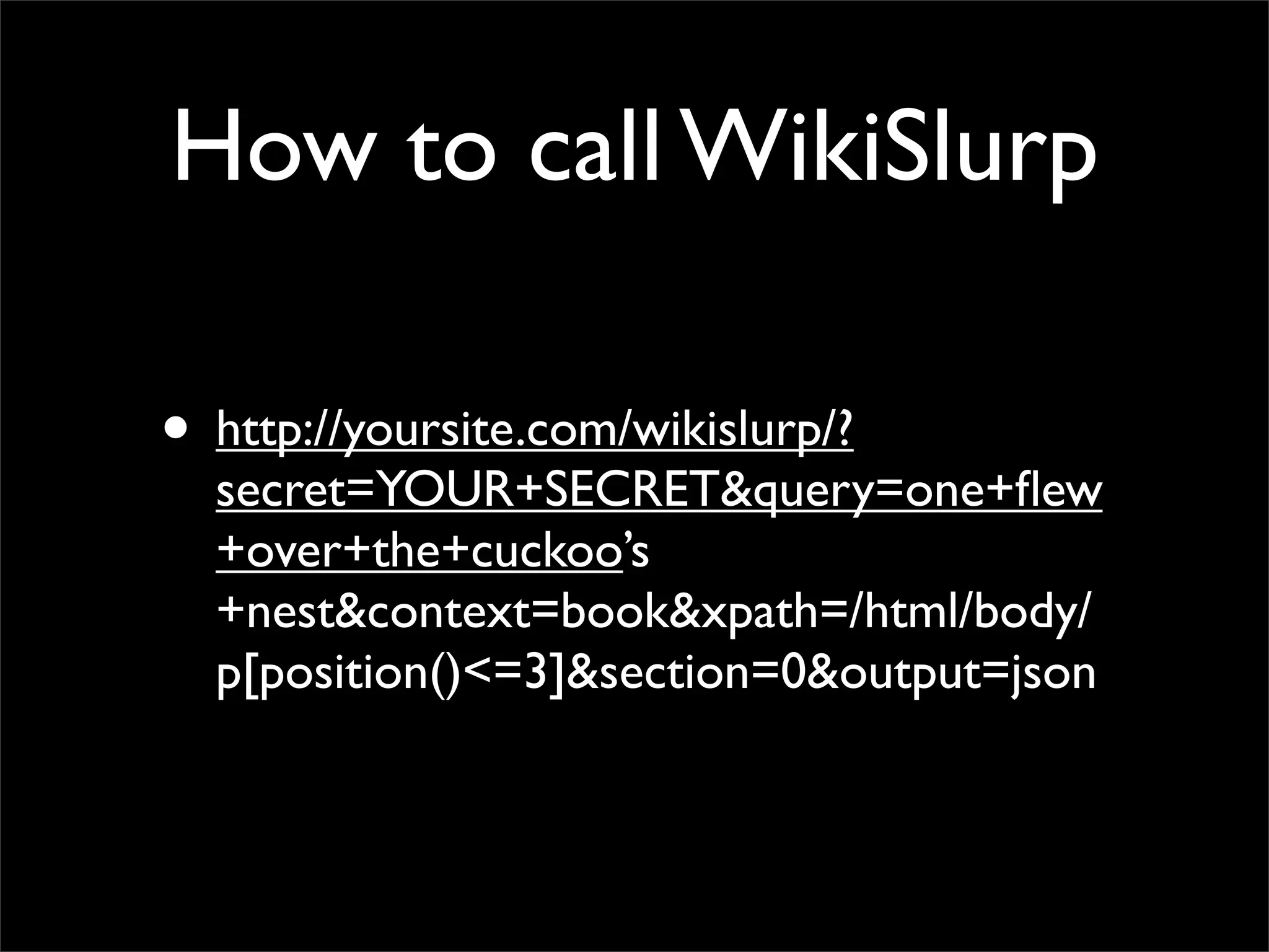 Mining Wikipedia For Awesome Data