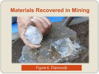 Materials Recovered in Mining

Figure 6. Diamonds

 