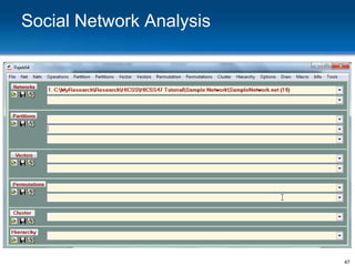Social Network Analysis

47

 