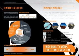 Vertech Mining & Minerals Capability Statement | PDF