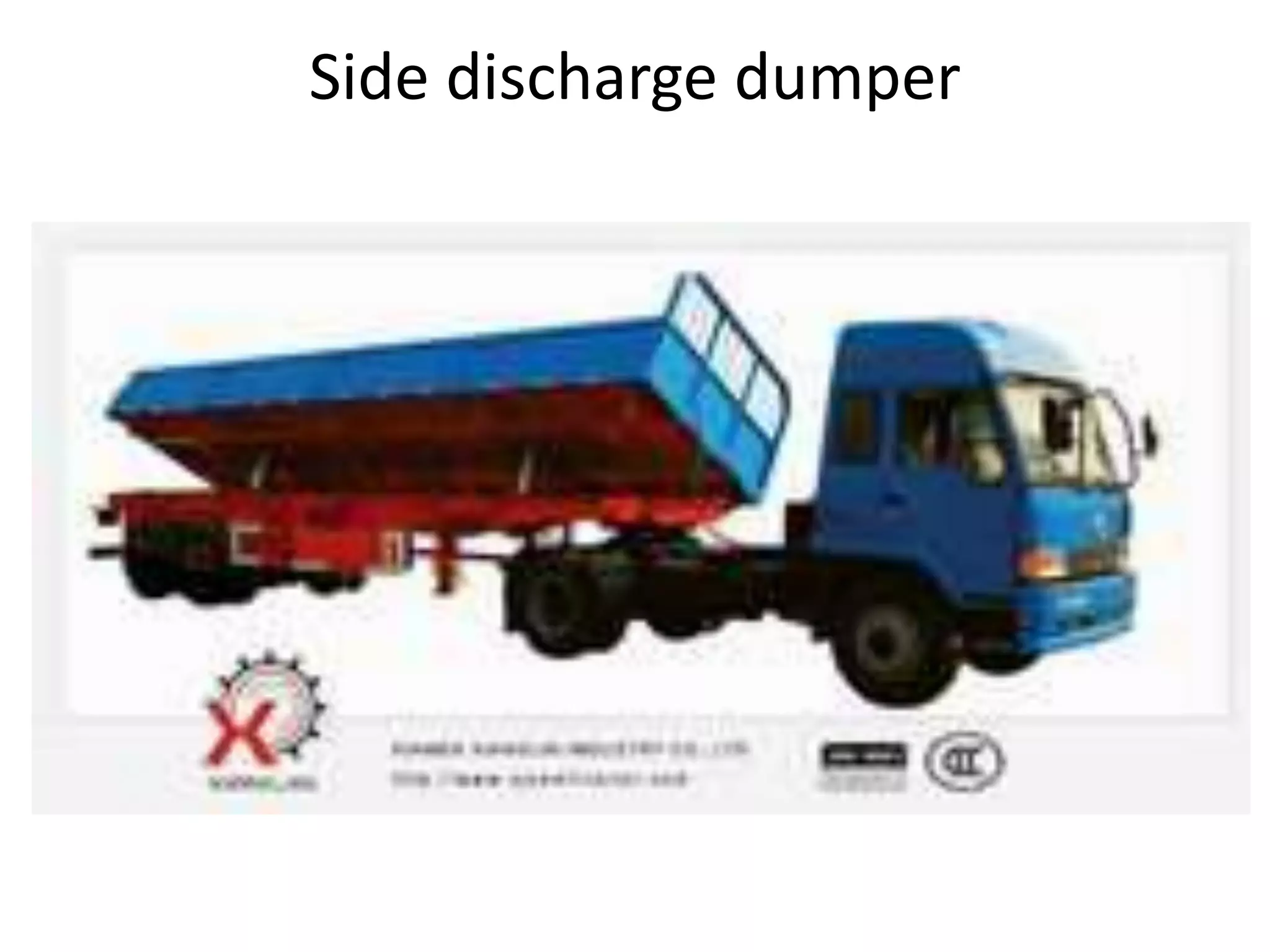 Side discharge dumper
 