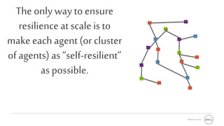Software Group
The only way to ensure
resilienceat scaleis to
makeeachagent (or cluster
of agents) as“self-resilient”
as possible.
 