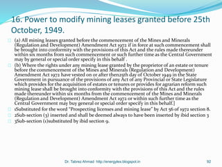 Mining Rights Act Mining law | PPTX