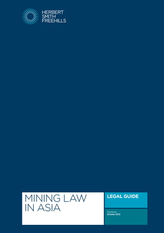 Mining Law in Asia
