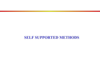 SELF SUPPORTED METHODS 