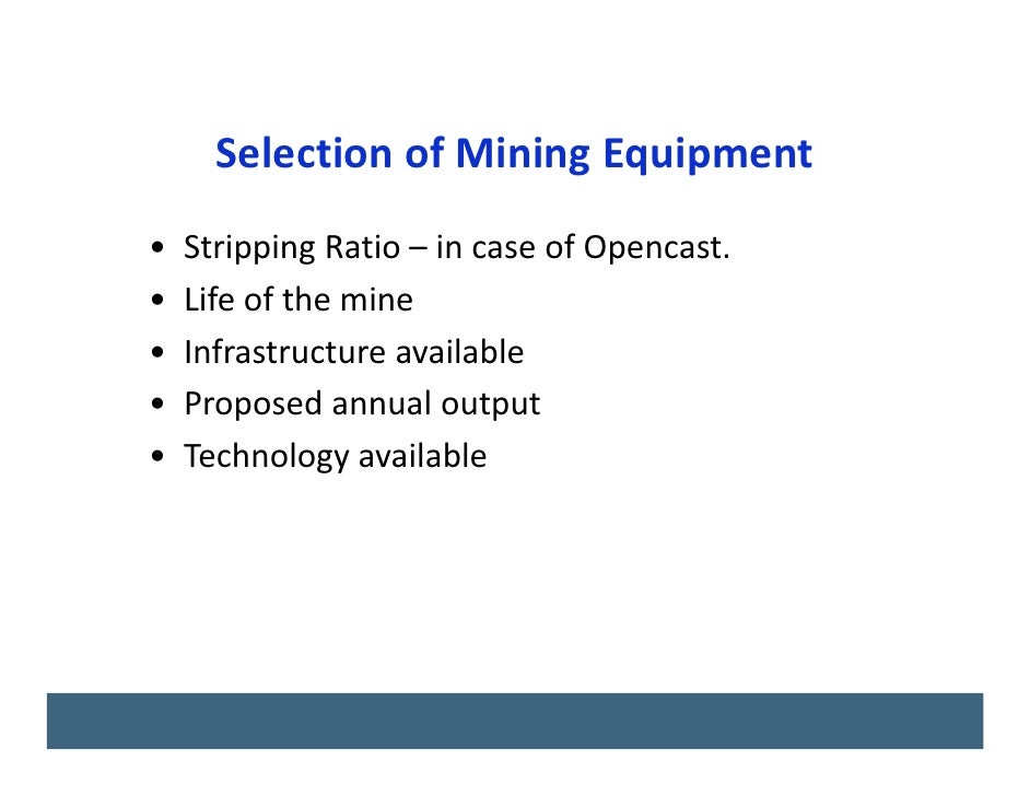 Mining Methods