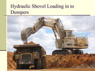 Hydraulic Shovel Loading in to
Dumpers
 