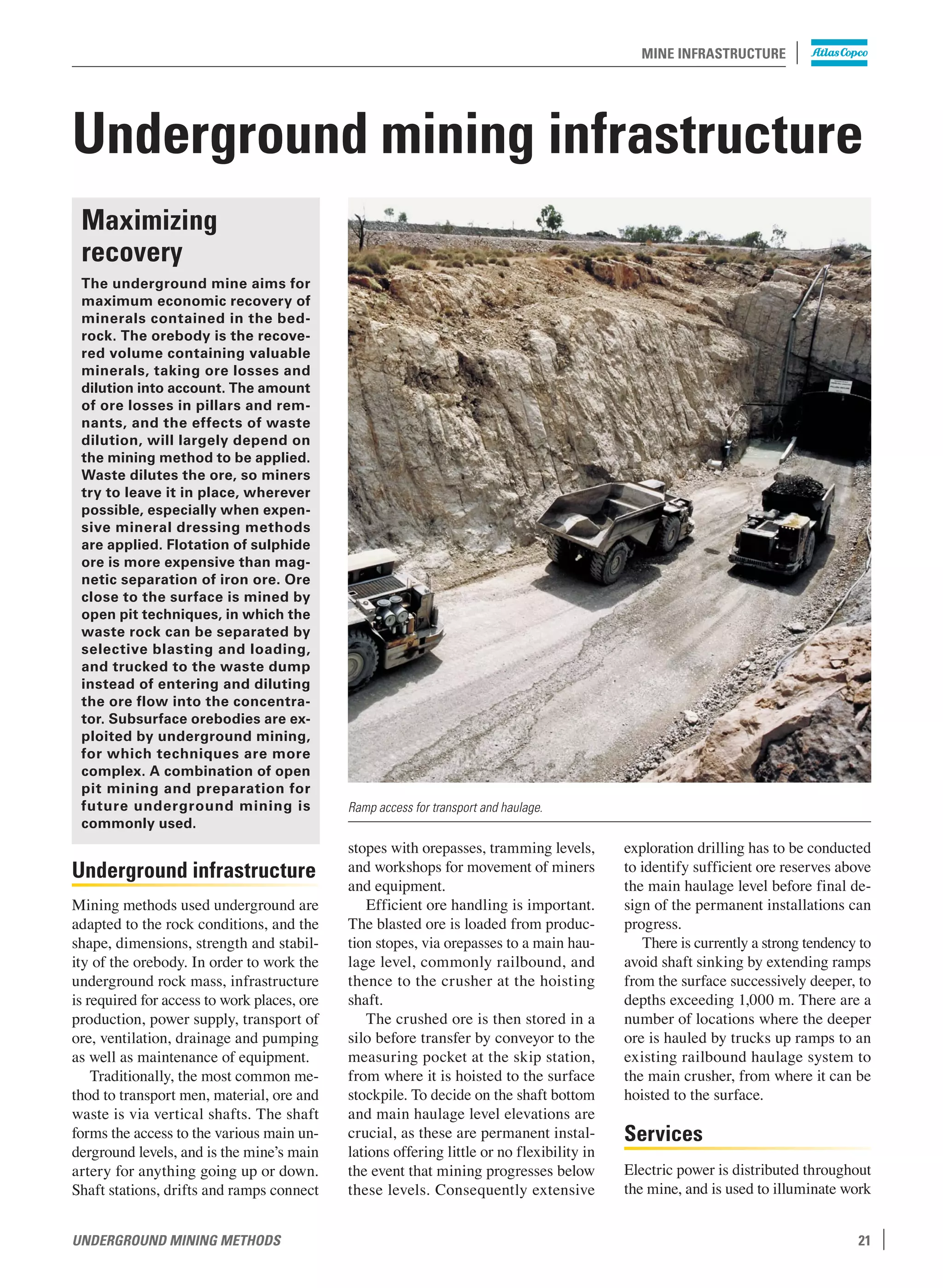 Mining Methods Underground Mining Pdf Construction Industry
