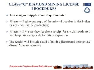 Procedures of Obtaining Mining Rights/License in Liberia | PPTX