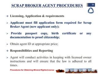 Procedures of Obtaining Mining Rights/License in Liberia | PPTX