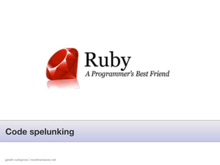 Code spelunking


gareth rushgrove | morethanseven.net
 