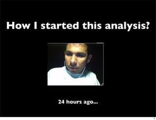 How I started this analysis?




          24 hours ago...

                               3
 