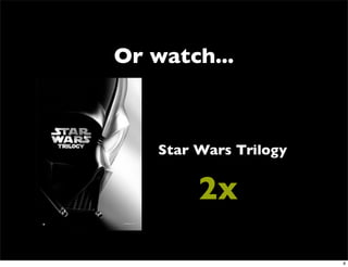 Or watch...



    Star Wars Trilogy


         2x

                        8
 